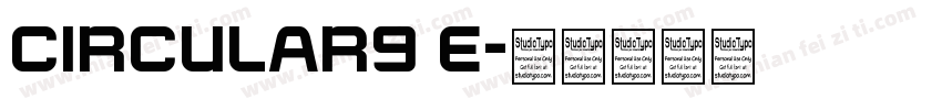 CIRCULAR9 E字体转换